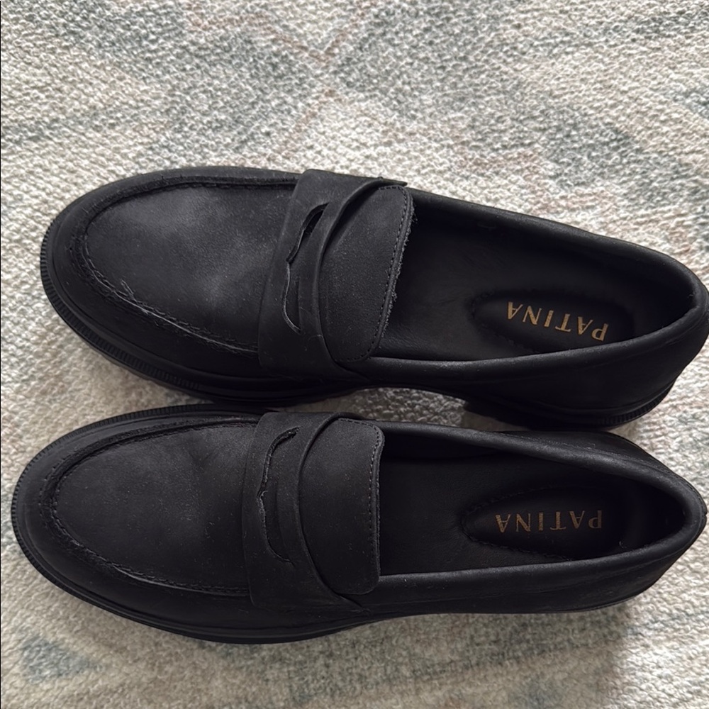 Women’s Leather Lug Sole Loafers